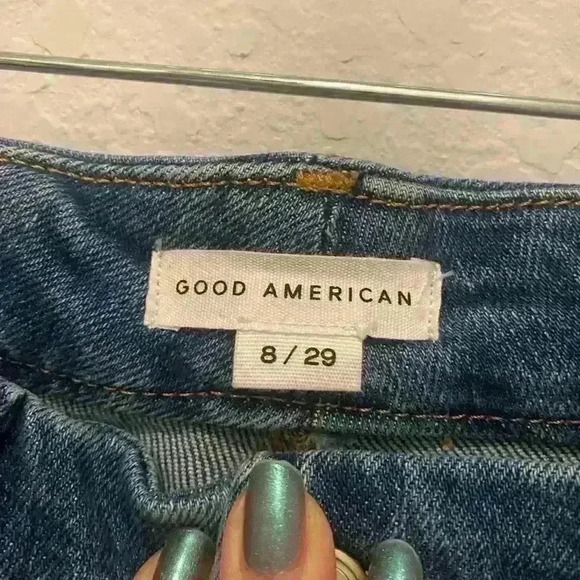 NWT GOOD AMERICAN good waist jeans in indigo144 MSRP $150 Sz 8/29 - Picture 4 of 8